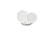 Pure White Narrow Rim Plate 8inch / 20.6cm