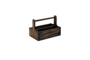 Large Black Wooden Table Caddy - Single of 1