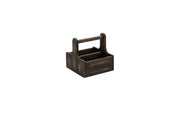 Small Black Wooden Table Caddy - Single of 1
