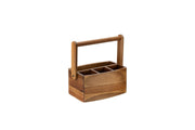 Acacia Handled Table Caddy - Single of 1