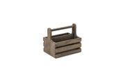 Medium Rustic Wooden Table Caddy - Single of 1