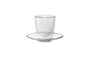 Double Walled Cappuccino Cup with Saucer 7.75oz / 220ml - Pack of 6