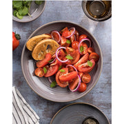 Santo Dark Grey Coupe Plate 8.5inch / 22cm - Pack of 6