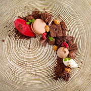 Wood Slice Porcelain Plate - Unit of 1