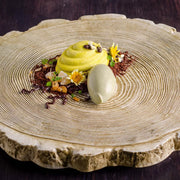 Wood Slice Porcelain Plate - Unit of 1