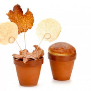 Flower Pot Porcelain Plate - Pack of 12