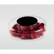 Obsidian Glass Glitter Plate - Pack of 3